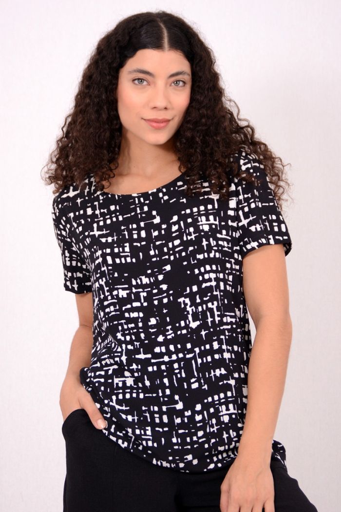 BLUSA VISCOSE ESTAMPA MARSEILLE