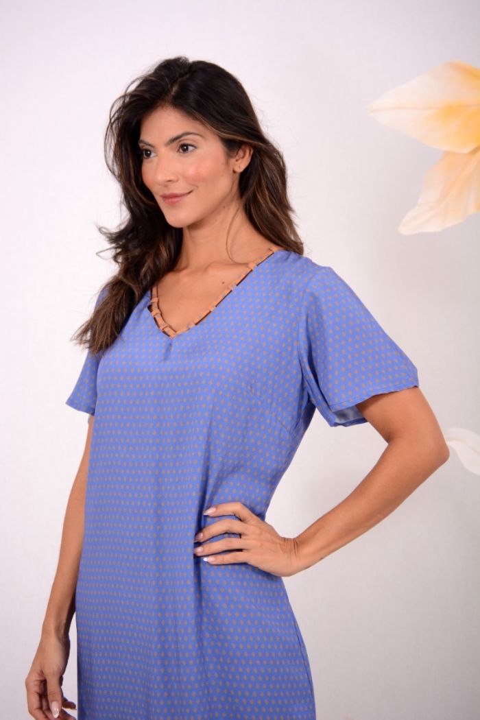 VESTIDO VISCOSE ESTAMPA ENERGIA