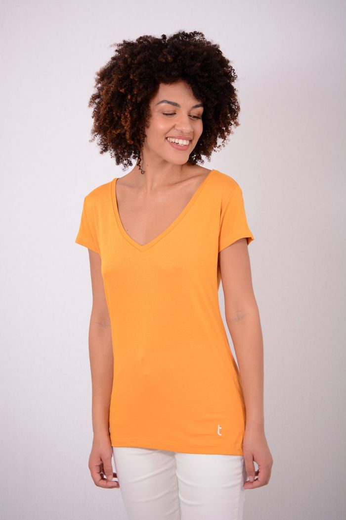 BLUSA DE MALHA TRICOT DECOTE V