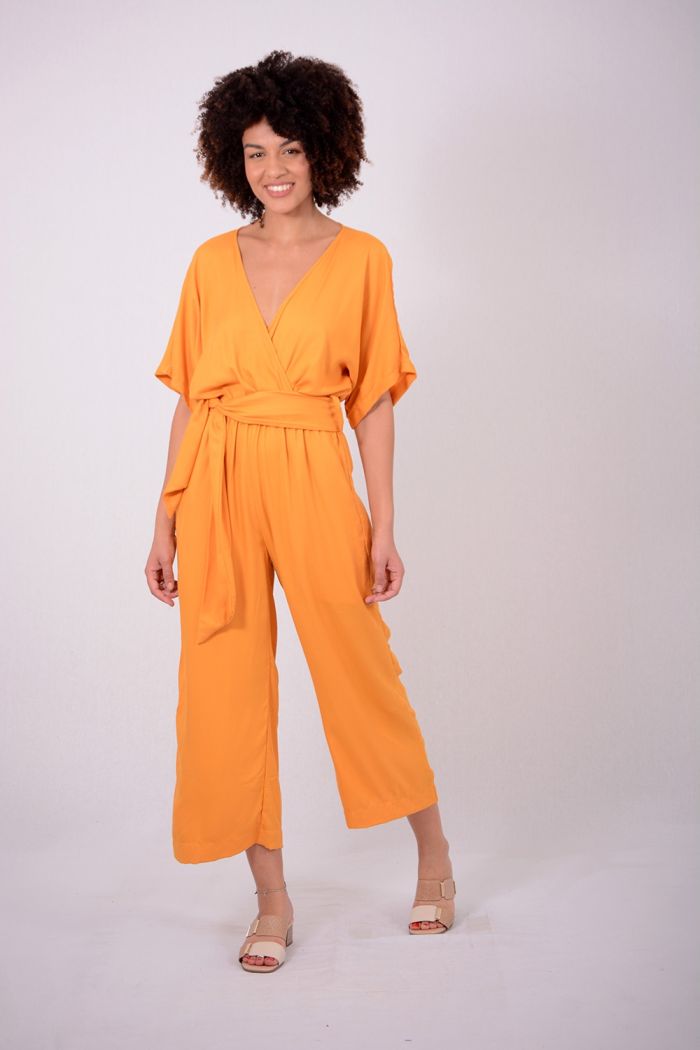 MACACÃO VISCOSE SARJADA