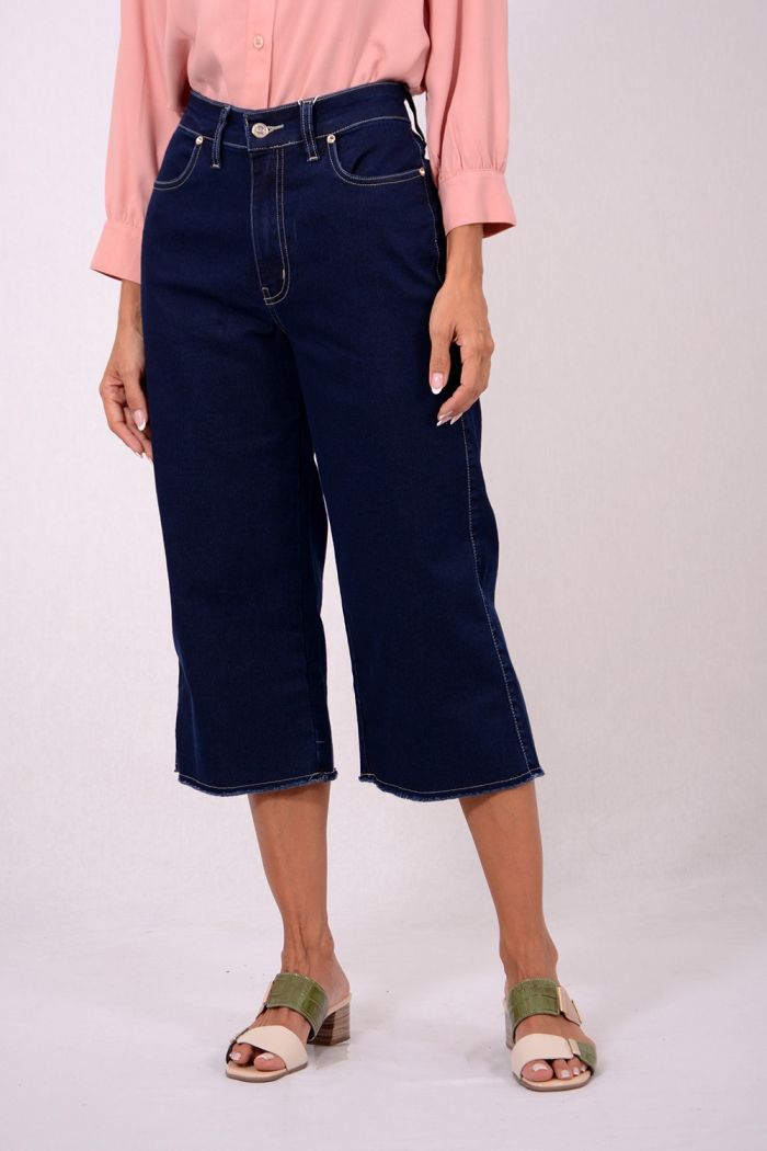 PANTACOURT WIDE LEG BAINHA DESFIADA