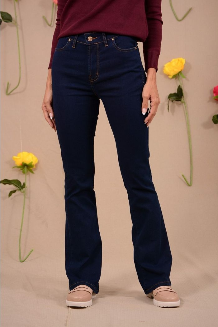 CALÇA JEANS FLARE PESPONTO
