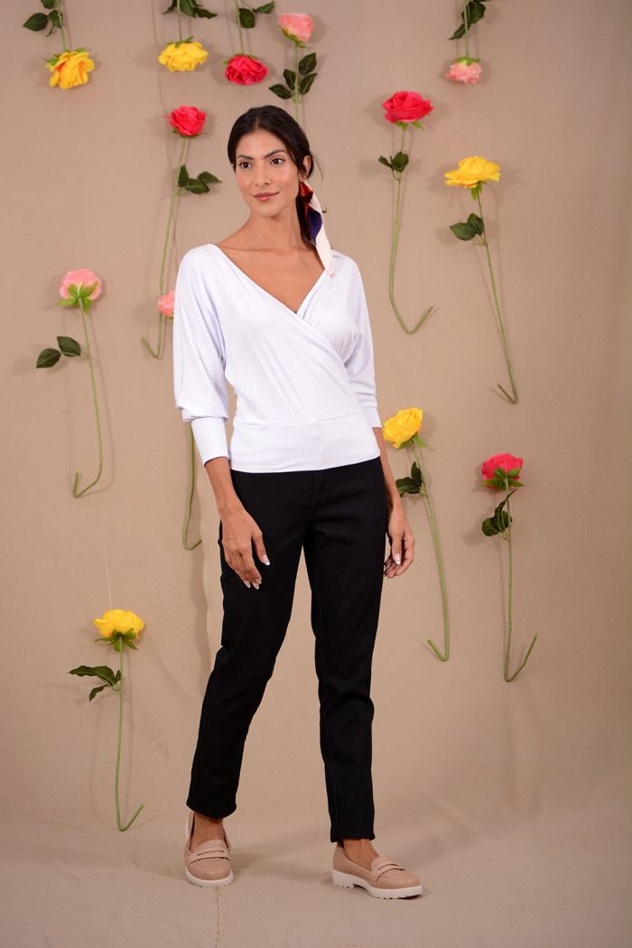 CALÇA JEANS RETA BASICA