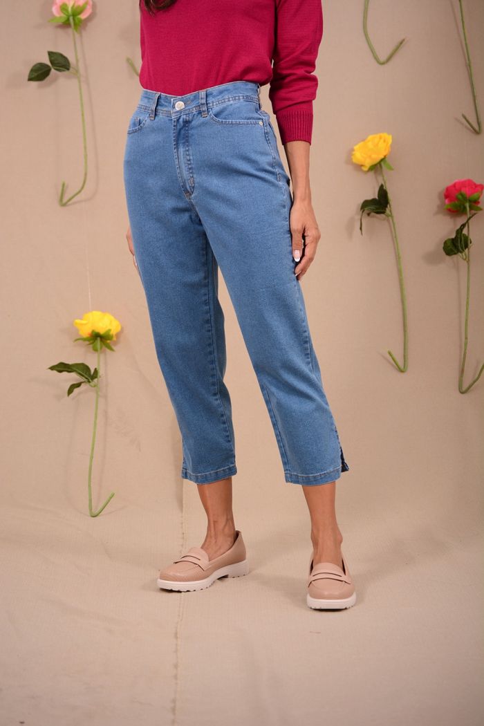 CALÇA JEANS CAPRI