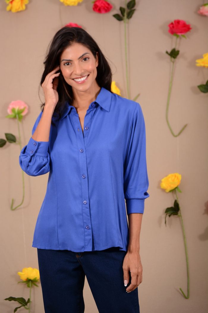 CAMISA VISCOSE SARJADA