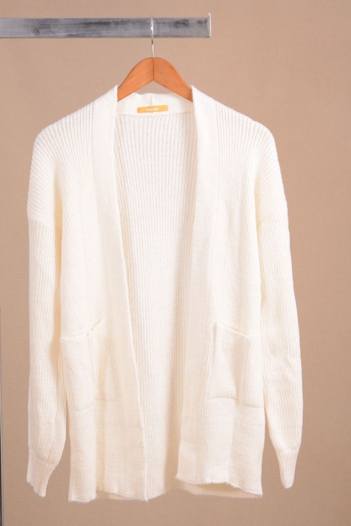 CASACO TRICOT BOLSOS