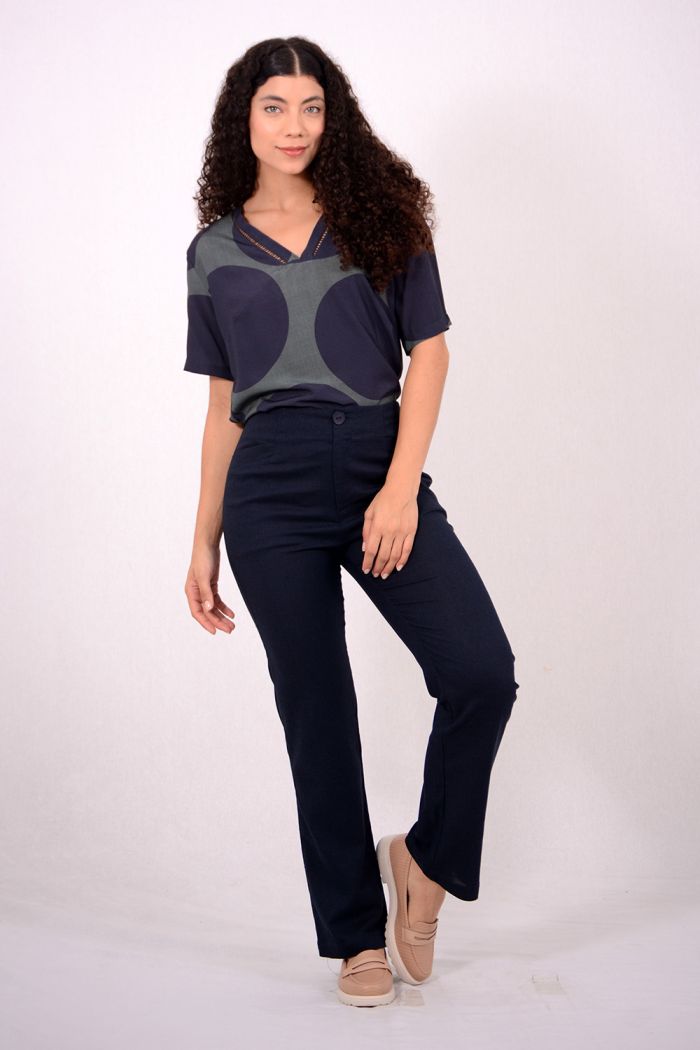 CALÇA VISCOLINHO ALFAIATARIA MARINHO G