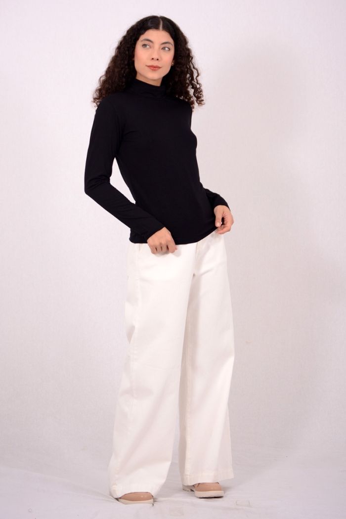 BLUSA MALHA GOLA ALTA