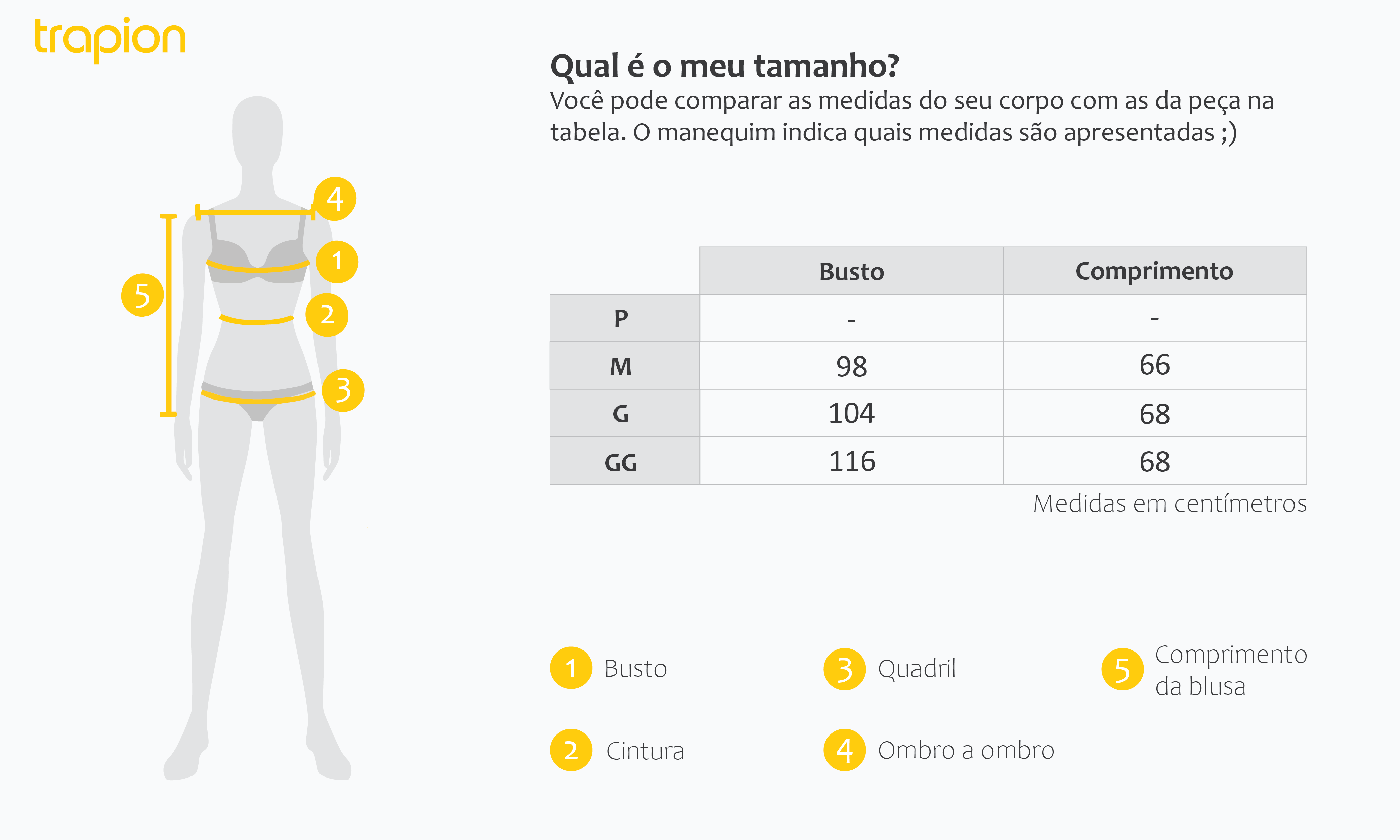 Tabela de Medidas